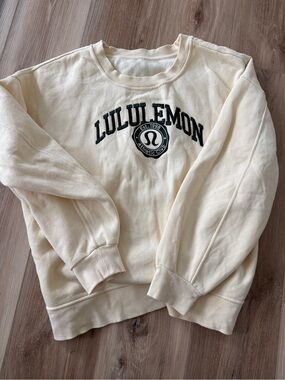 lululemon Butter Yellow Crewneck Sweatshirt
